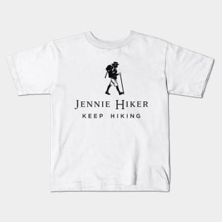 Johnnie walker hiking -Jennie Hiker Keep Hiking Kids T-Shirt